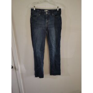Levis 525 Perfect Waist Straight‎ Leg Jeans Dark Wash Blue Denim Womens Size 10